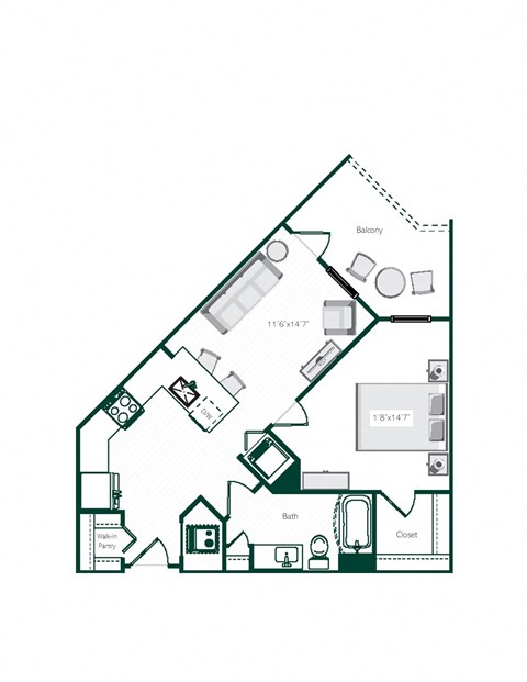 The Juniper Floor Plan at Vida Kannapolis, Kannapolis, NC